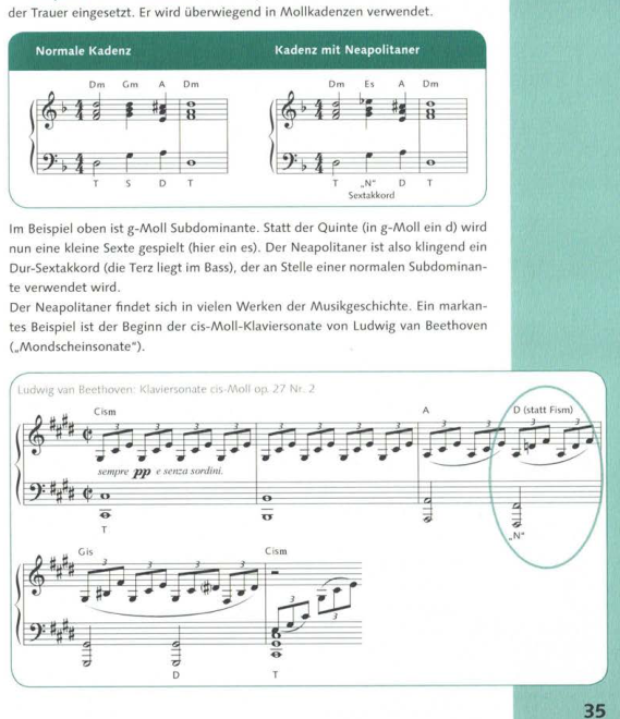Harmonische Analyse mit neapolitanischem Sextakkord in Beethovens cis-Moll-Sonate